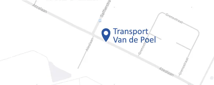 Street map with location of Van de Poel